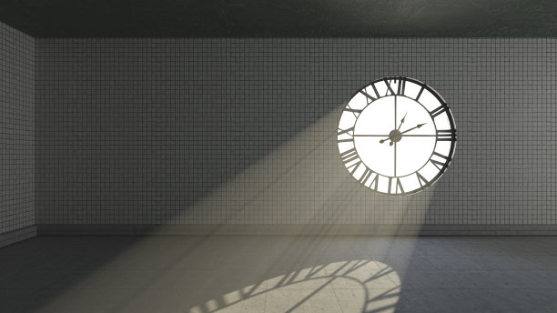 室内阁楼时钟概念图片下载