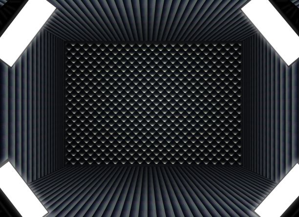 昏暗的车库，灯光柔和图片下载