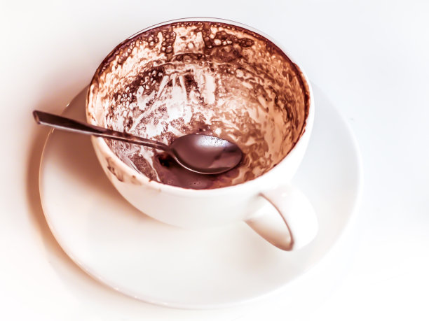 近空咖啡白杯图片下载