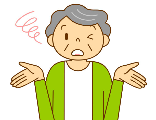 一位年长女性的姿势和各种各样的动作图片下载