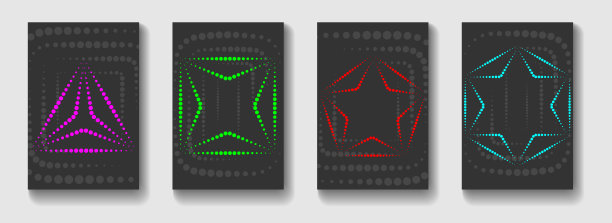 抽象游戏卡的背景在灰色与半色调形状。图片下载