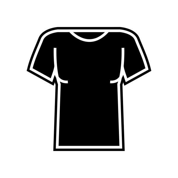 衣服袖子t恤图标。服装元素的移动概念和web应用程序图标。字形，平面图标用于网站设计和开发，应用程序开发图片下载