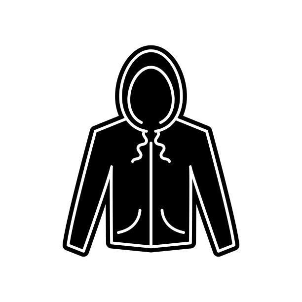 夹克，连帽衫，服装图标。服装元素的移动概念和web应用程序图标。字形，平面图标用于网站设计和开发，应用程序开发图片下载