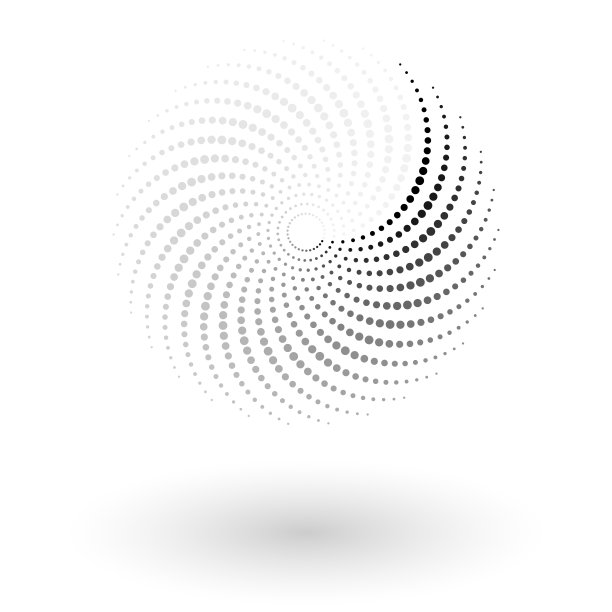 摘要虚线矢量背景。半色调的效果。螺旋虚线背景或图标图片下载