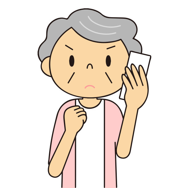 一位年长女性的姿势和各种各样的动作图片下载