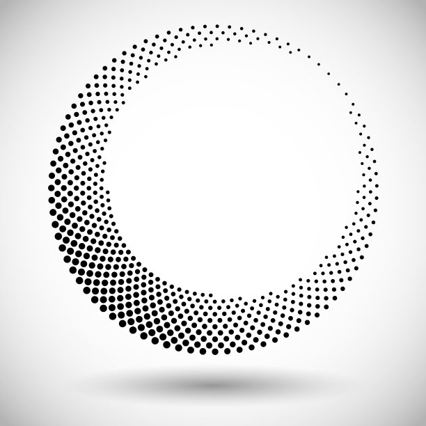 摘要虚线矢量背景。半色调的效果。螺旋虚线背景或图标图片下载