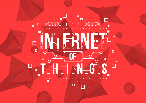 物联网。带有HUD元素的概念布局，用于打印和web。文字与未来的用户界面元素。图片下载