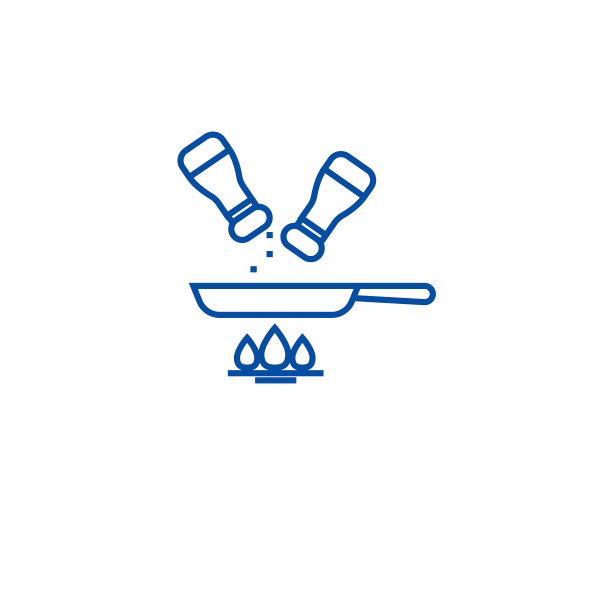 调味食品系列图标概念。调味食品平面矢量符号、符号、轮廓插图。图片下载