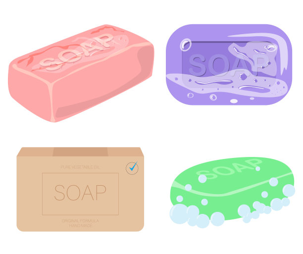 带泡沫的肥皂条图片下载