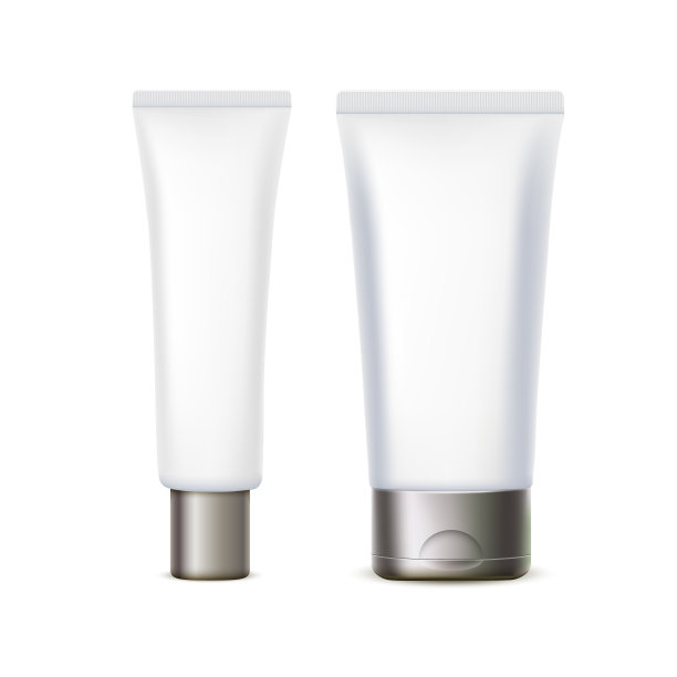 逼真的塑料管药品或化妆品产品模型模板图片下载