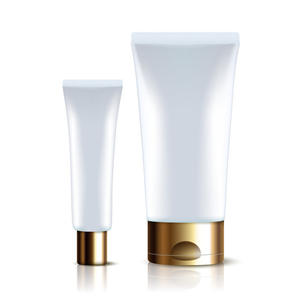 逼真的塑料管药品或化妆品产品模型模板图片下载