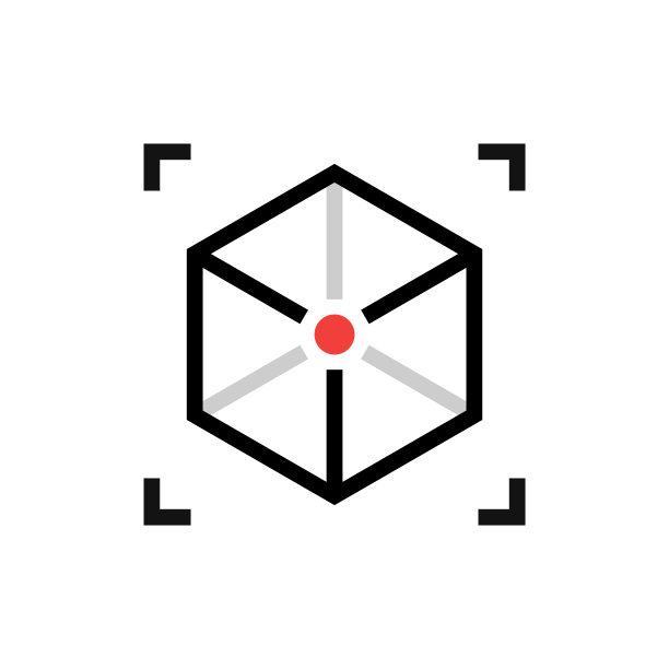 增强现实。方块图标孤立在白色背景。矢量插图。图片下载