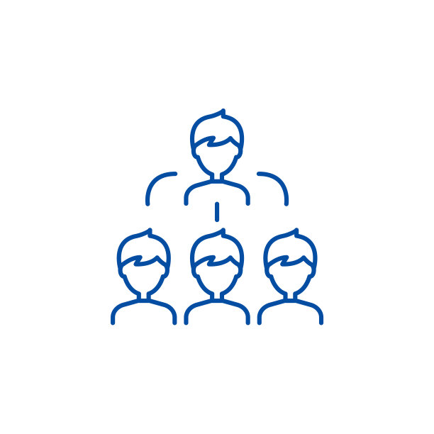 工作团队线图标概念。工作团队平面矢量符号、符号、轮廓插图。图片下载