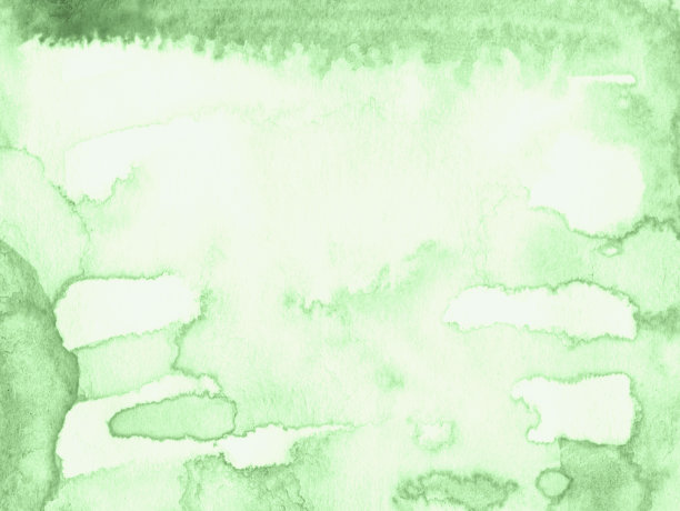 浅绿色水彩框架与撕裂的笔触和条纹。设计背景摘要图片下载
