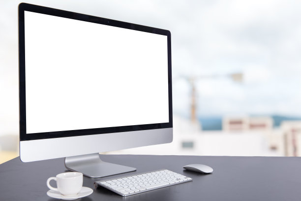 电脑键盘和鼠标与桌子图片下载