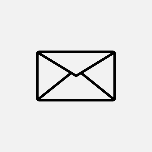信封图标孤立在白色背景上。矢量插图。图片下载