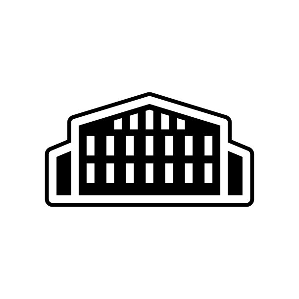 大学图标。用于移动概念和web应用图标的建筑元素。字形，平面图标用于网站设计和开发，应用程序开发图片下载