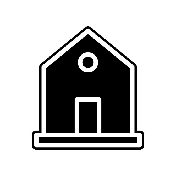 房屋图标：建筑元素，适用于移动概念和Web应用程序，网站设计和应用开发图片下载