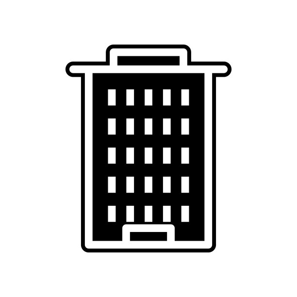 住宅楼图标。用于移动概念和Web应用程序的建筑物元素图标。网站设计、应用程序开发的标志、扁平图标图片下载