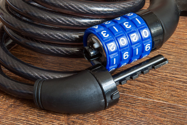 自行车保护和安全的组合锁配件图片下载