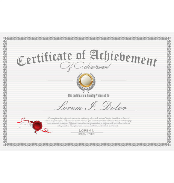 证书或文凭复古复古的模板图片下载