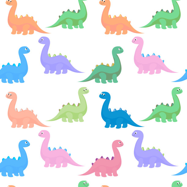 扁平卡通小野花上剥离背景无缝复古矢量图案孤立图片下载