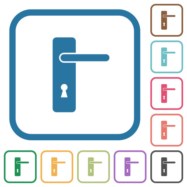 右手简单的门把手简单的图标图片下载