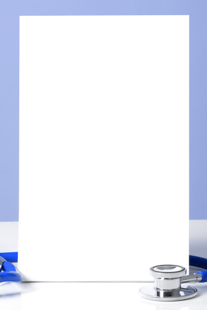 带空白符号的听诊器-医学概念图片下载