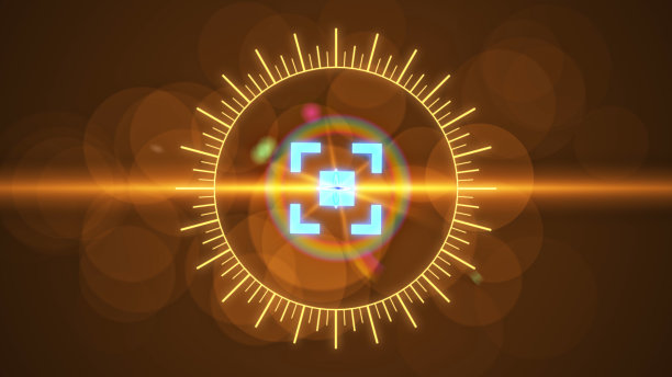 未来HUD视觉上的抽象背景与高光图片下载