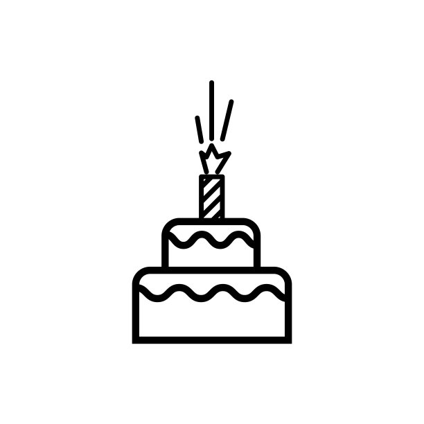 烟花细线矢量插图孤立在白色的背景图片下载