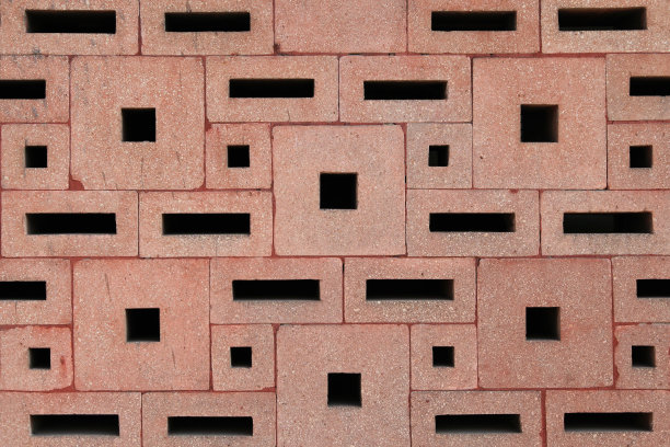 有洞的砖墙的特写图片下载