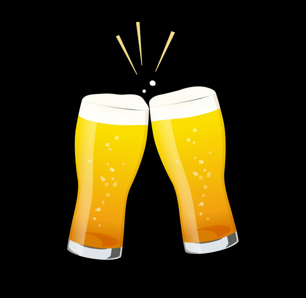 与啤酒干杯!图片下载