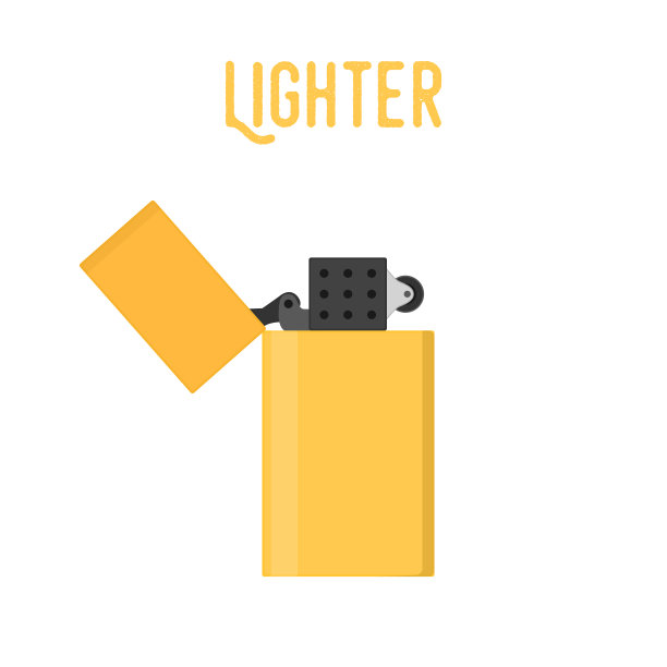 矢量卡通打火机，吸烟装置。经典,复古的轻图片下载