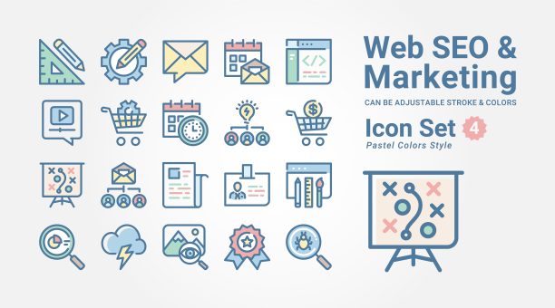Web SEO和营销A04图片下载