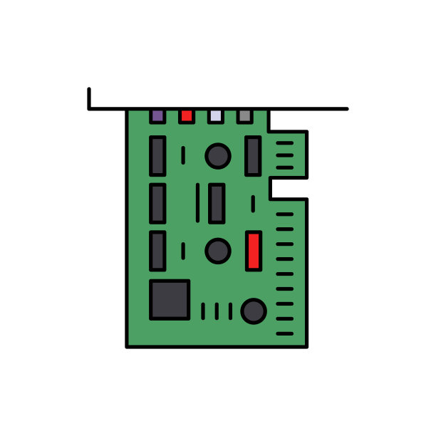 音频，卡，声音图标。色彩元素音乐工作室设备图标。优质的图形设计图标。标志和符号收集图标图片下载