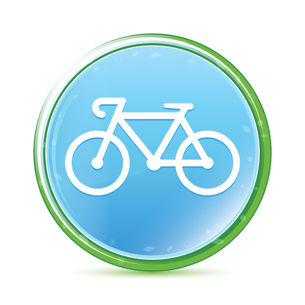 自行车图标自然水蓝蓝色圆形按钮图片下载