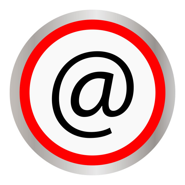 电子邮件符号-黑色矢量插图图片下载