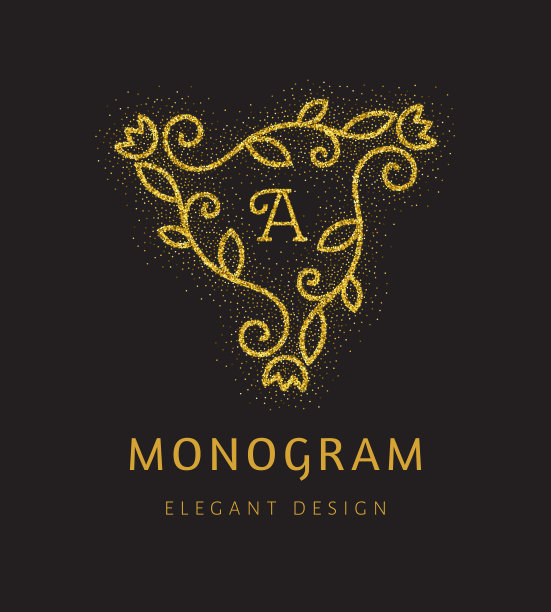 优雅的手绘复古花架图片下载