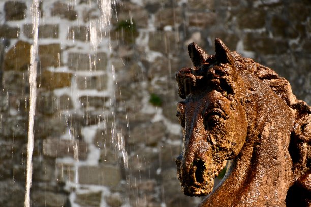 意大利巴格尼亚市的喷泉图片下载