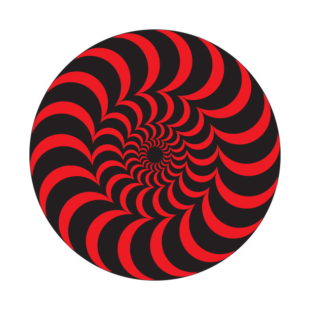 催眠扭曲螺旋。同心圆。视错觉图片下载