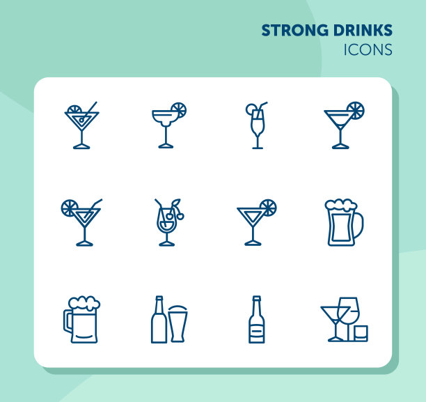 烈性饮料图标图片下载