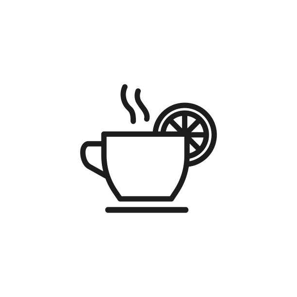 茶与柠檬线图标图片下载
