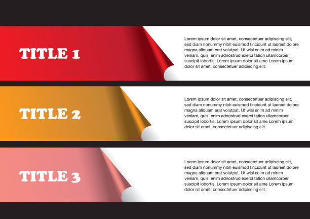 剥离贴纸的页面布局设计图片下载