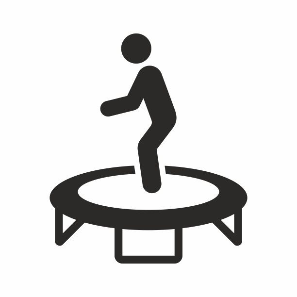 跳上蹦床图标图片下载