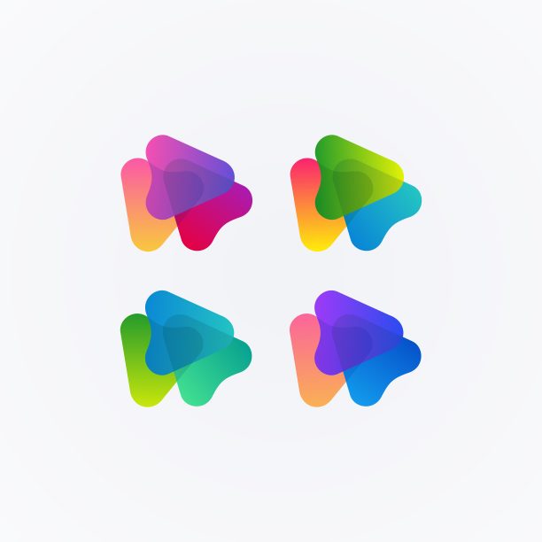 抽象三角形插图矢量模板图片下载