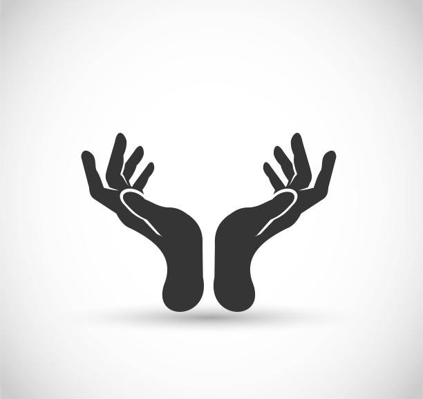 双手矢量图标图片下载