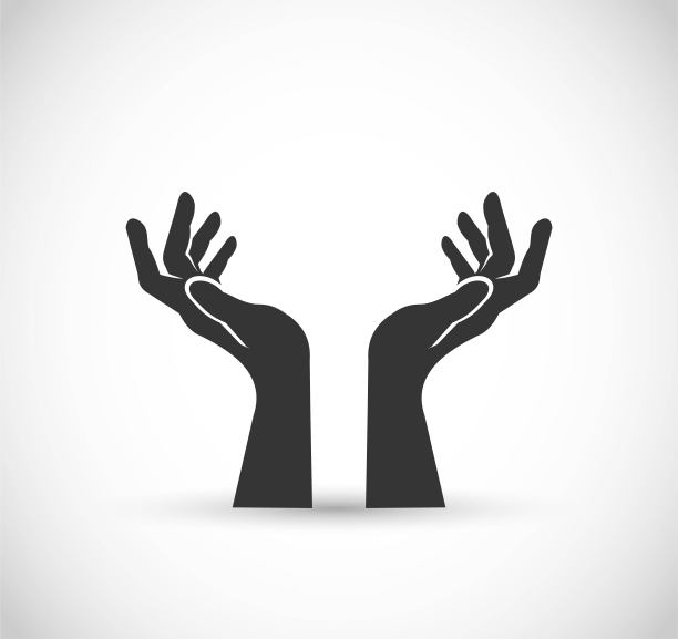 双手矢量图标图片下载