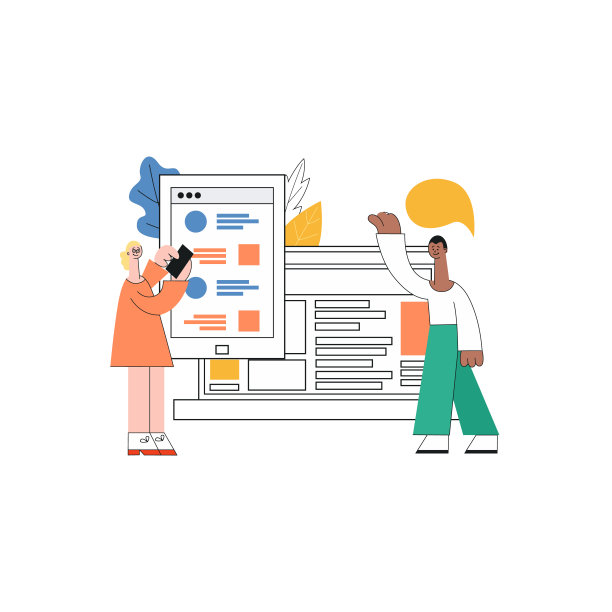 矢量移动应用开发女孩，兄弟笔记本电脑图片下载