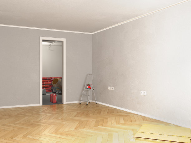 房间修复3d插图图片下载