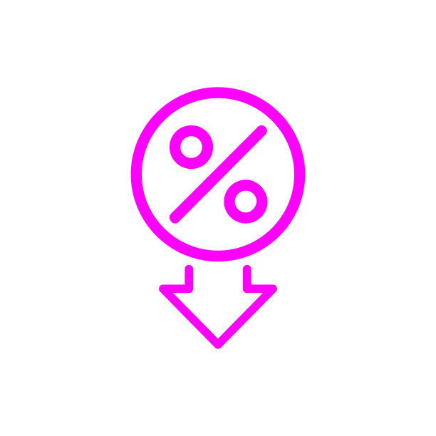 折扣，价格，销售折扣，购物，报价，商业产品折扣洋红色图标图片下载